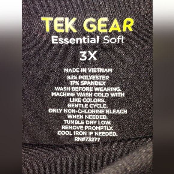 Tek gear 7/8 black leggings high rise - Picture 5 of 5